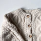 《即納 Gray100 size》Cable knit cardigan