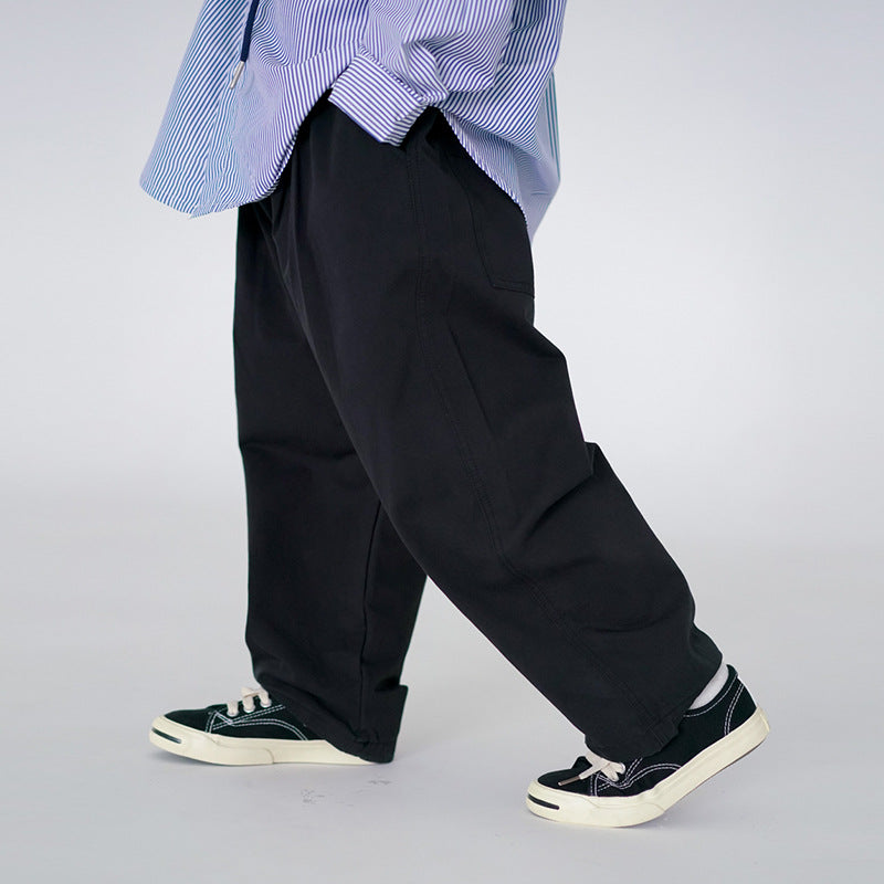 《beige 90 size》 Easy tuck pants