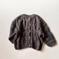 《即納 Gray100 size》Cable knit cardigan