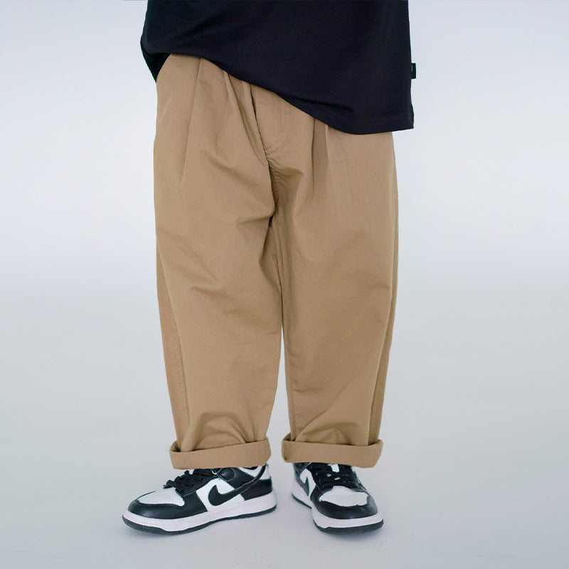 《beige 90 size》 Easy tuck pants